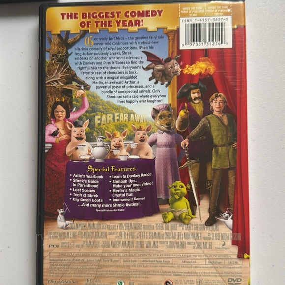 Shrek Trilogy Boxed DVD set by Dreamworks - Picture 12 of 12